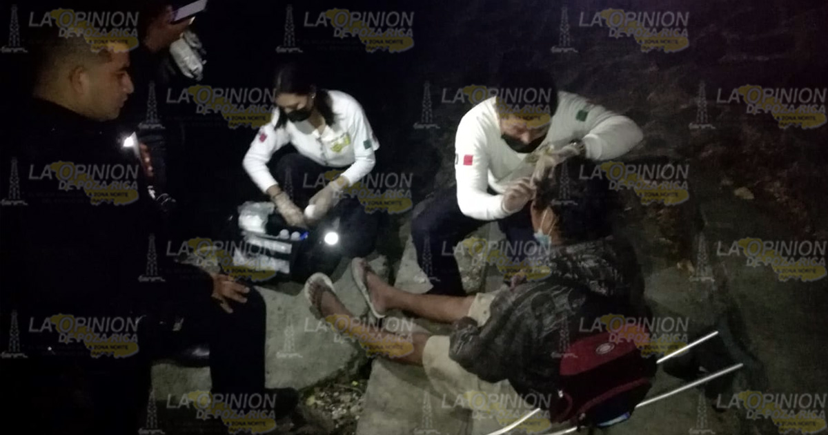 A punto de caer al río