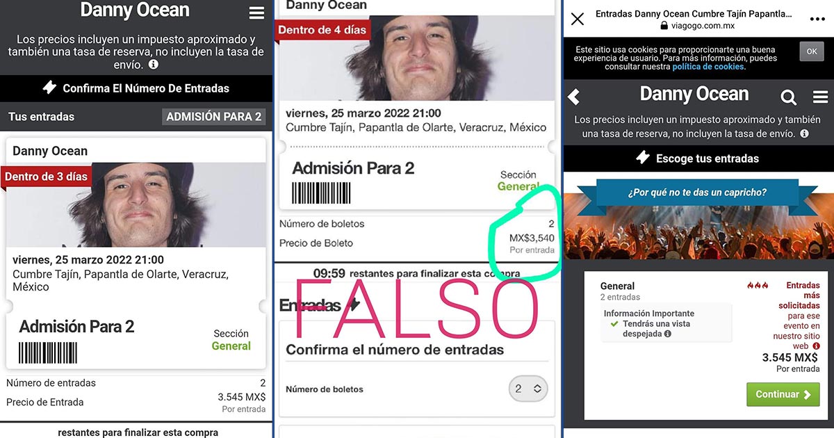 Alertan por venta de boletos para Danny Ocean Alertan por venta de boletos para Danny Ocean