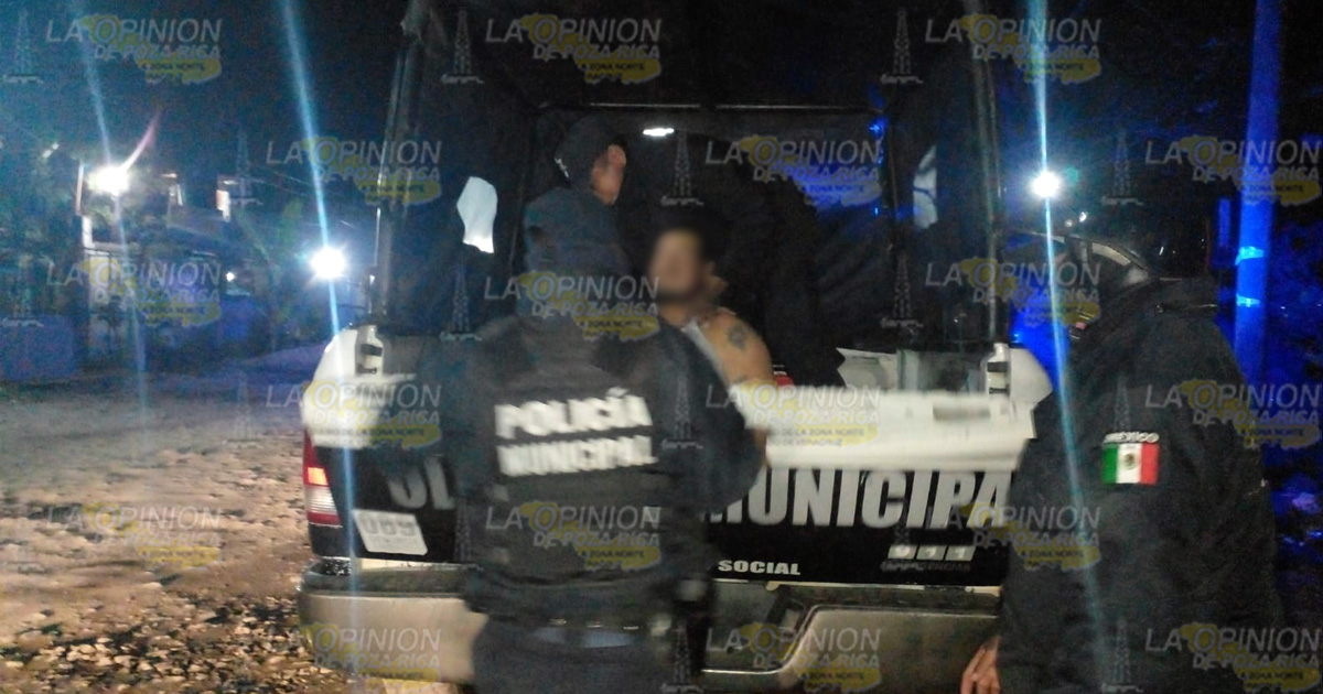 Amenazó a sus vecinos con arma blanca