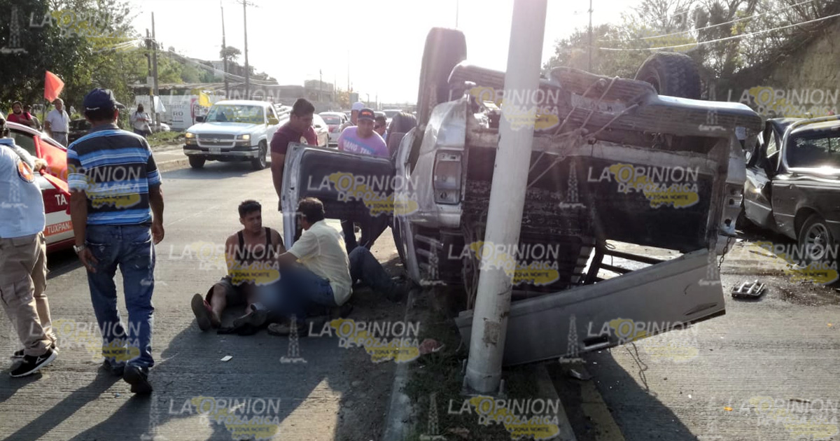 Carambolazo deja 6 heridos | VIDEO
