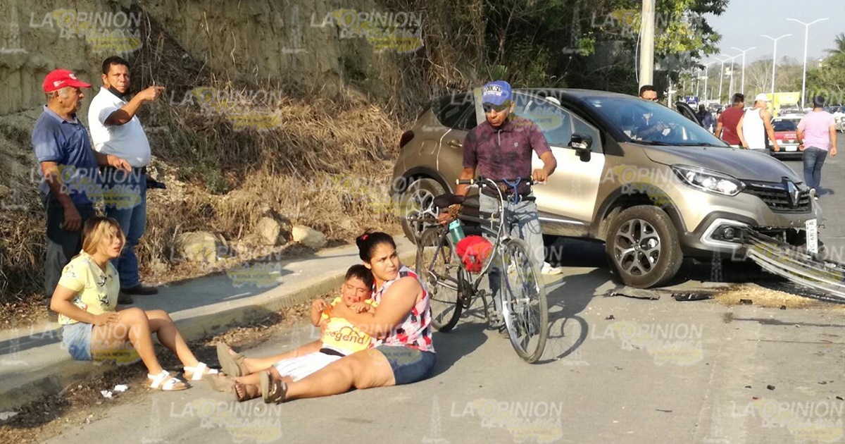 Carambolazo deja 6 heridos | VIDEO