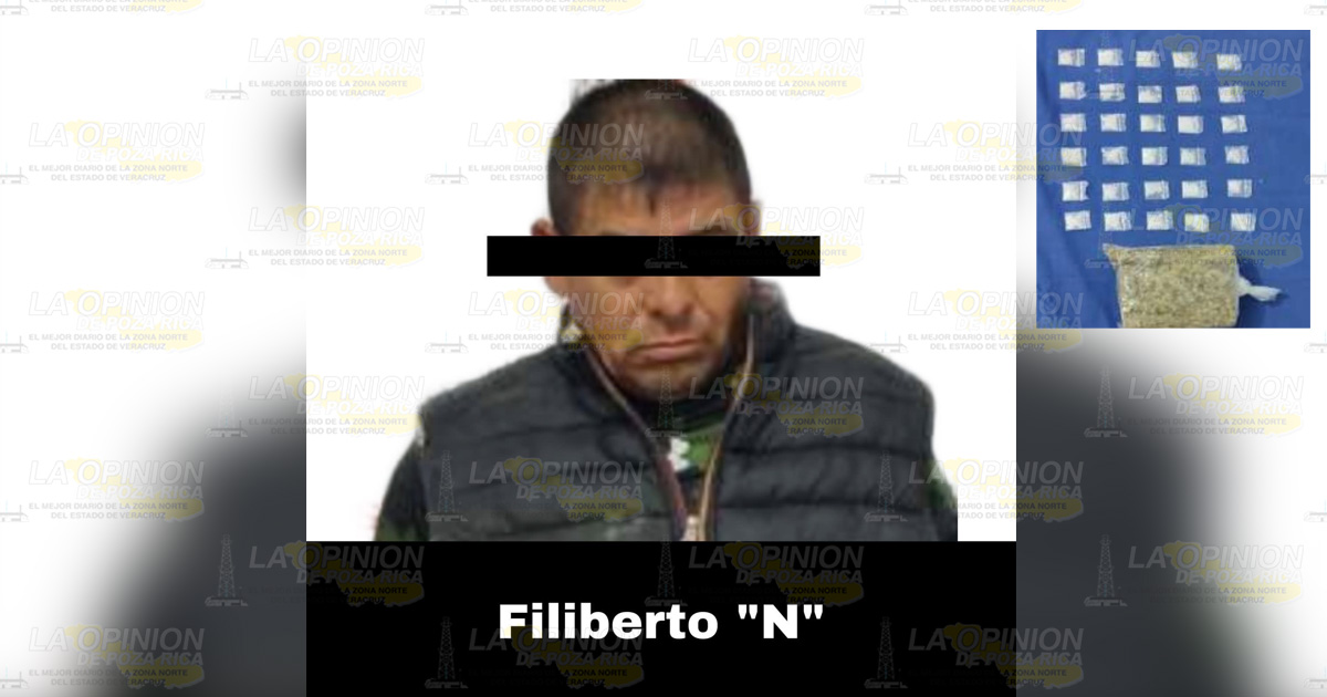 Le fueron decomisadas bolsitas con cristal