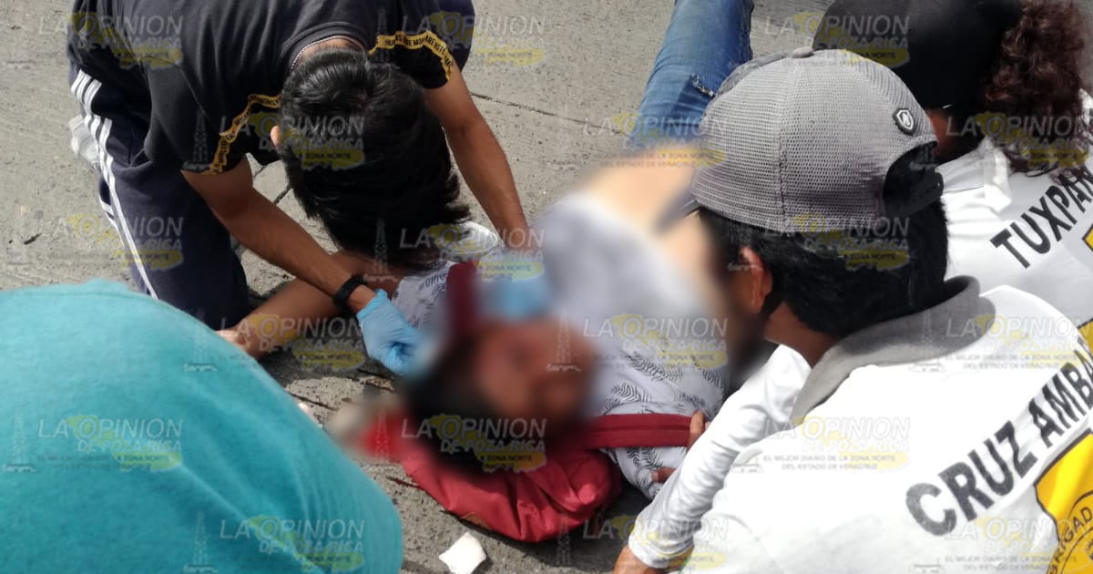 Derrapa y queda lesionado