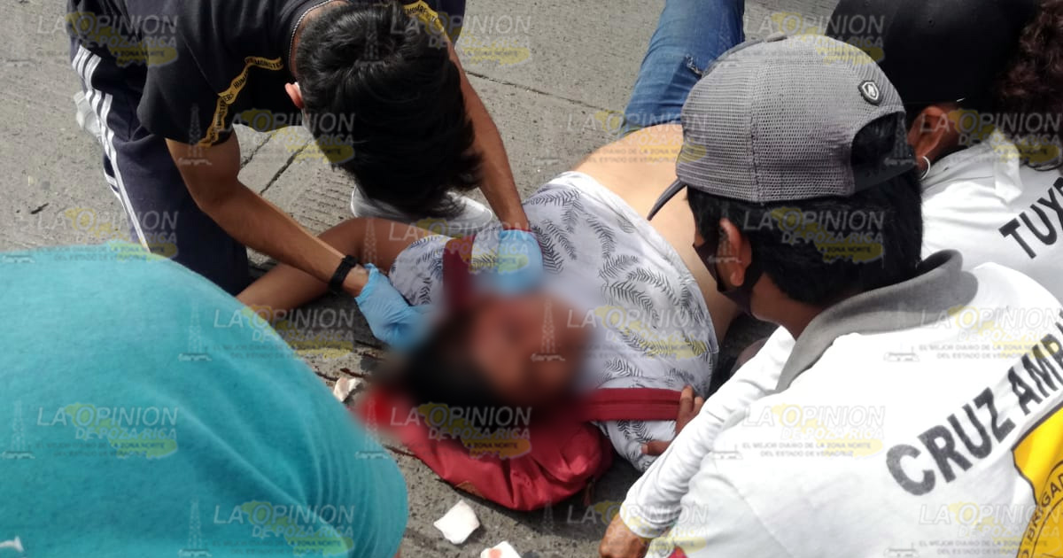 Derrapa y queda lesionado