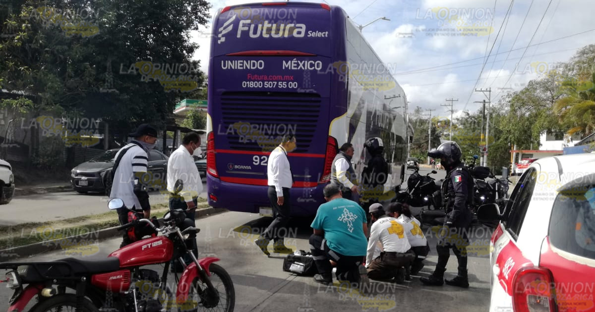 Derrapa y queda lesionado