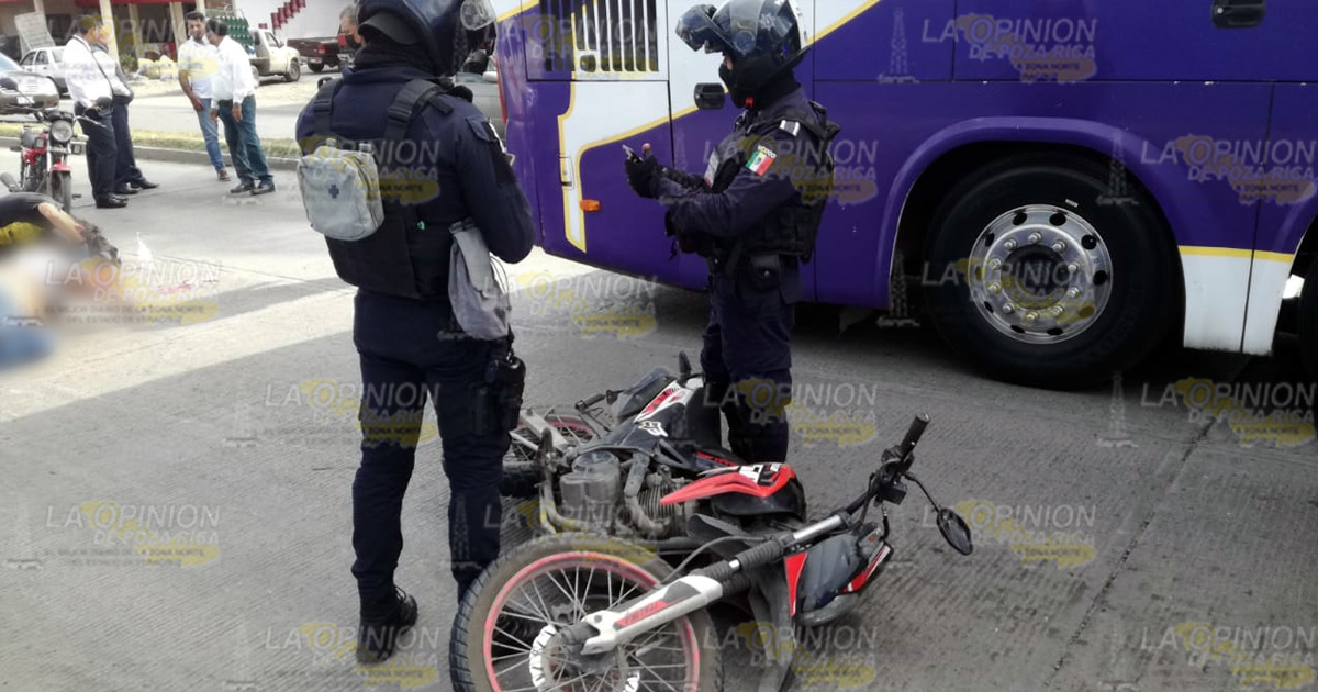 Derrapa y queda lesionado