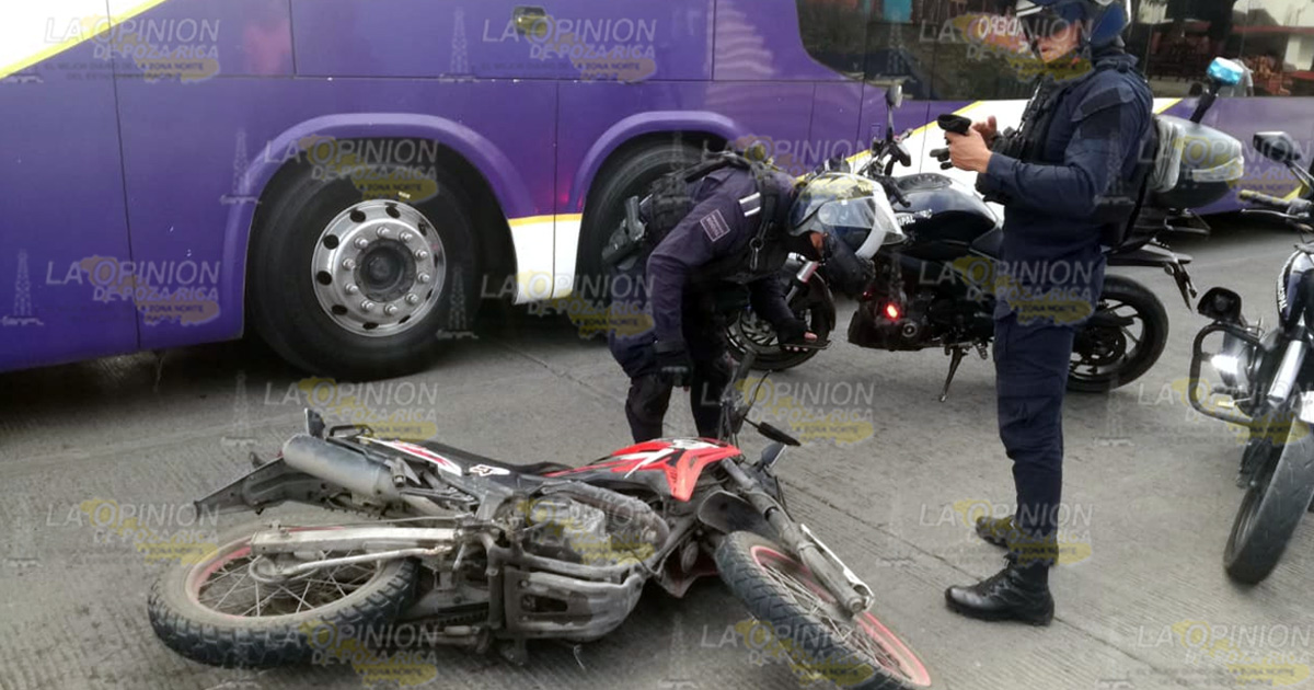 Derrapa y queda lesionado