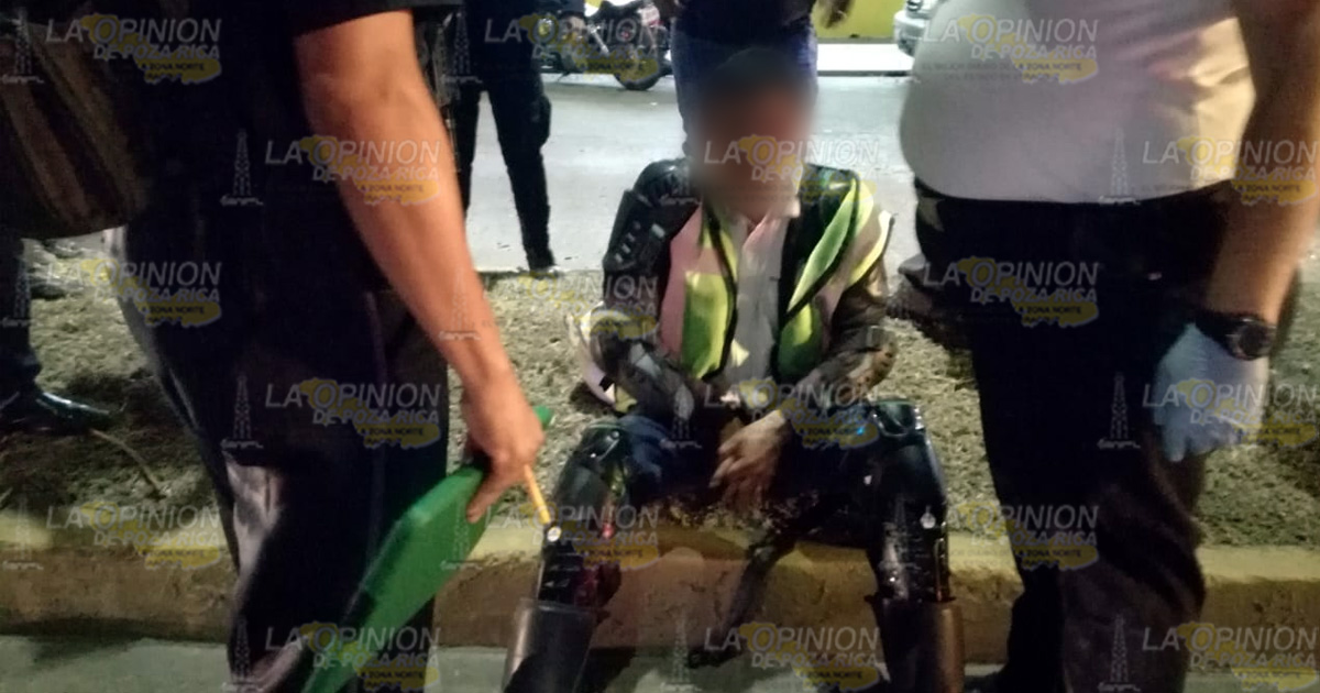 Derribado por una camioneta