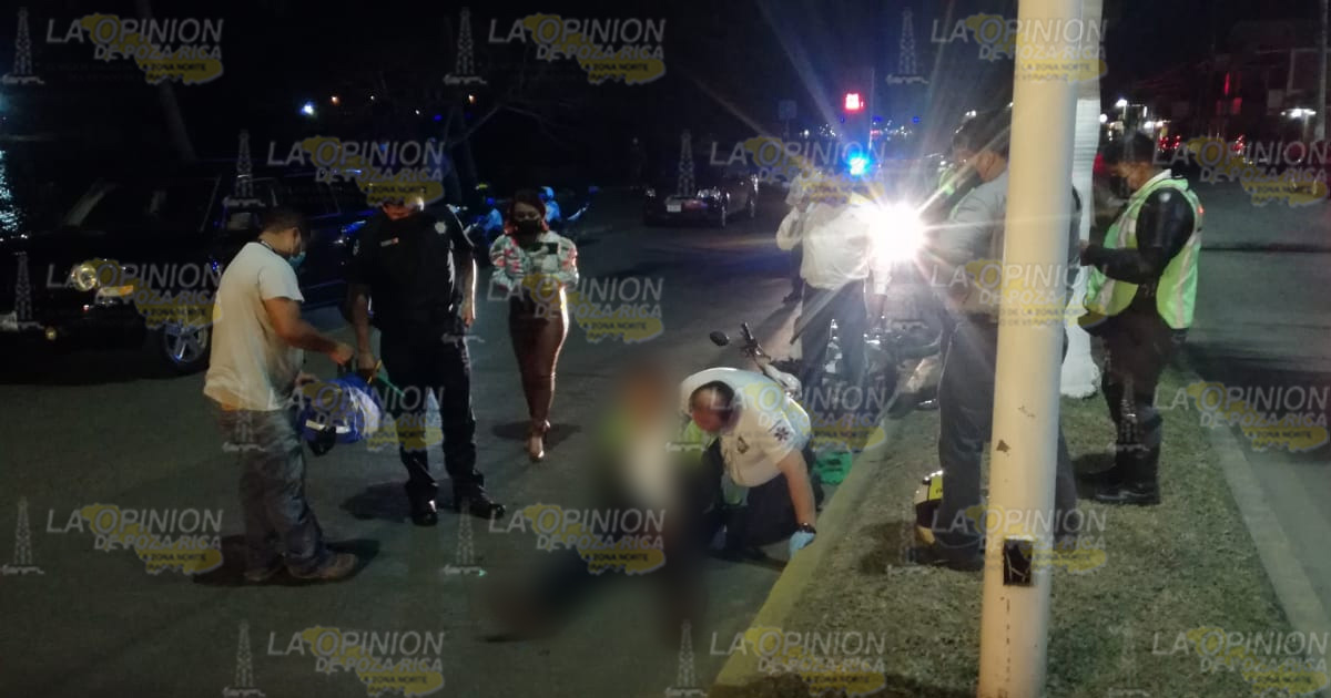 Derribado por una camioneta