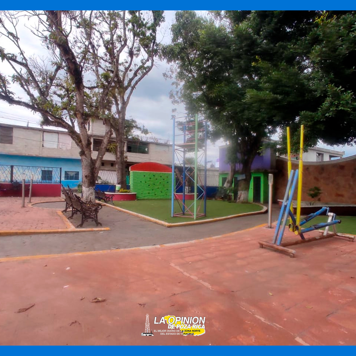 Destruyen Parque Infantil en El Huasteco