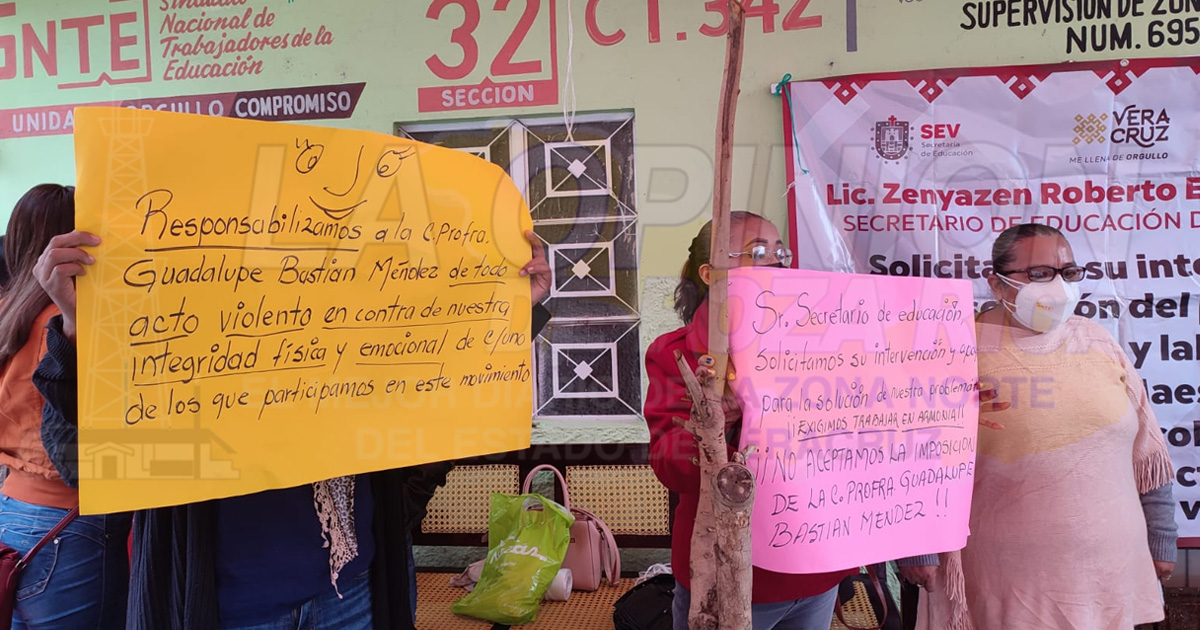 Docentes no quieren a la supervisora escolar