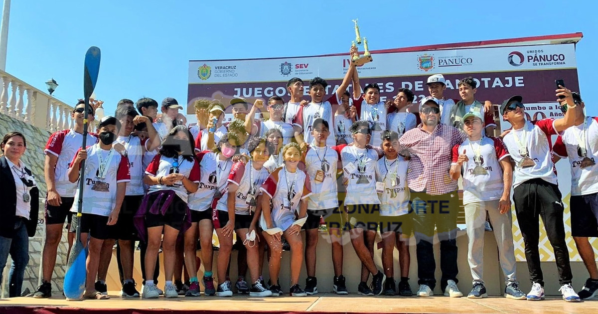 Dominan tuxpeños en el Estatal de Canotaje