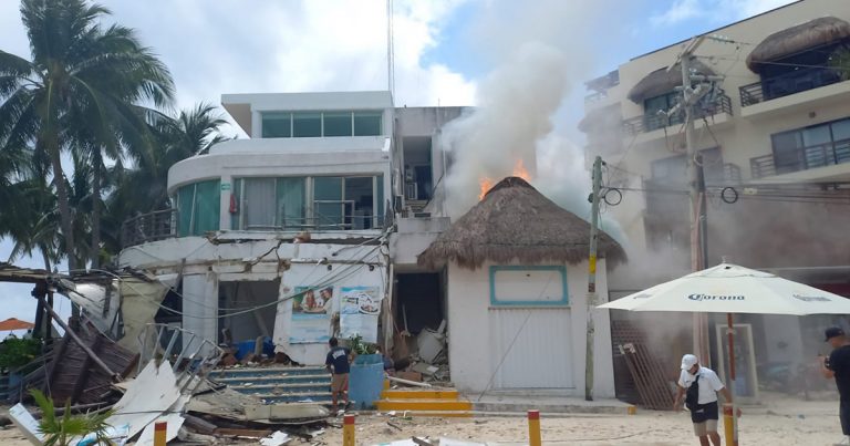 Explosión en Playa del Carmen deja dos muertos