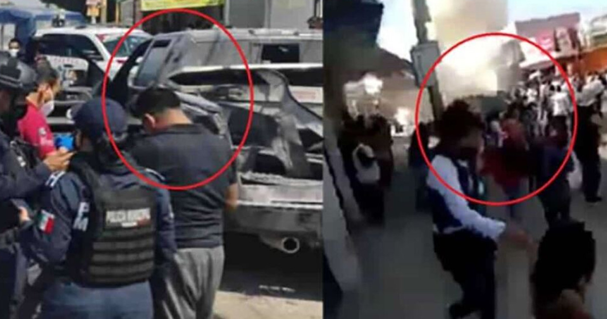 Explota camioneta con pirotecnia durante carnaval en Puebla