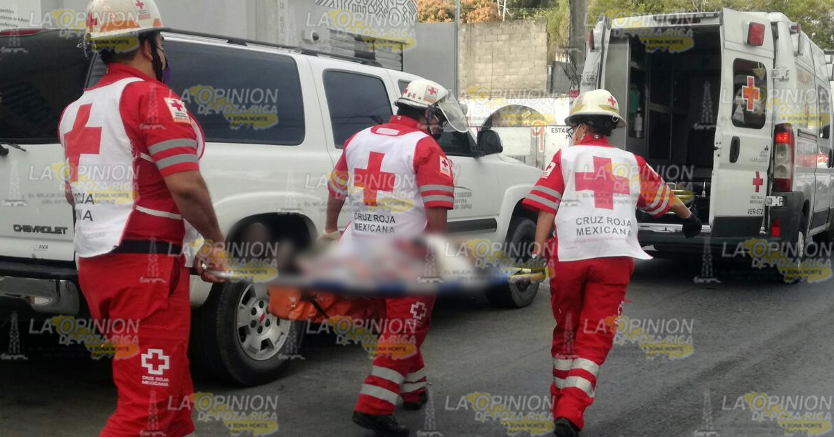 Herida al caer de su altura