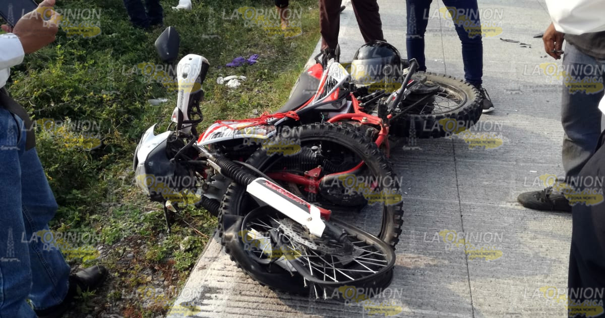 Heridos en choque de motocicletas