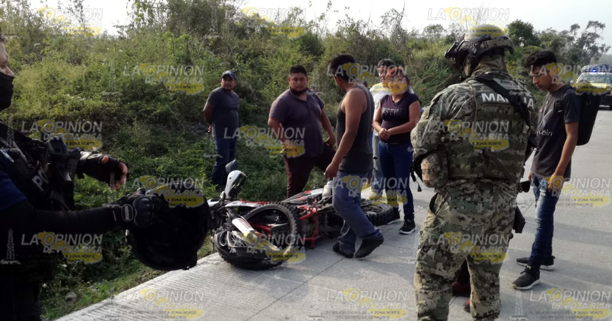 Heridos en choque de motocicletas