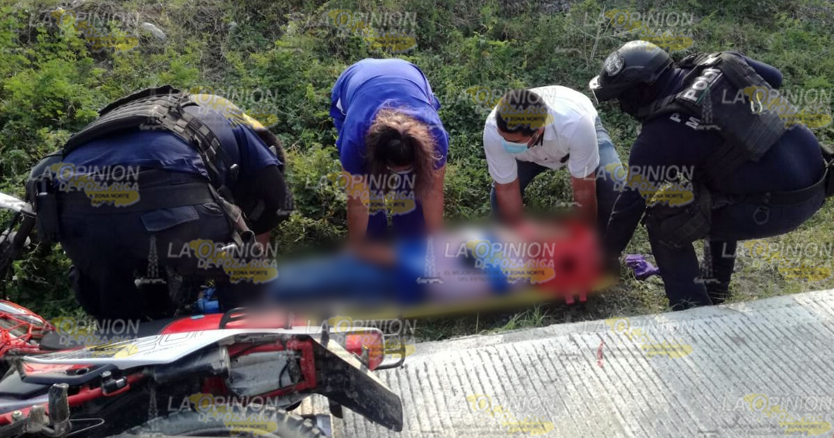 Heridos en choque de motocicletas