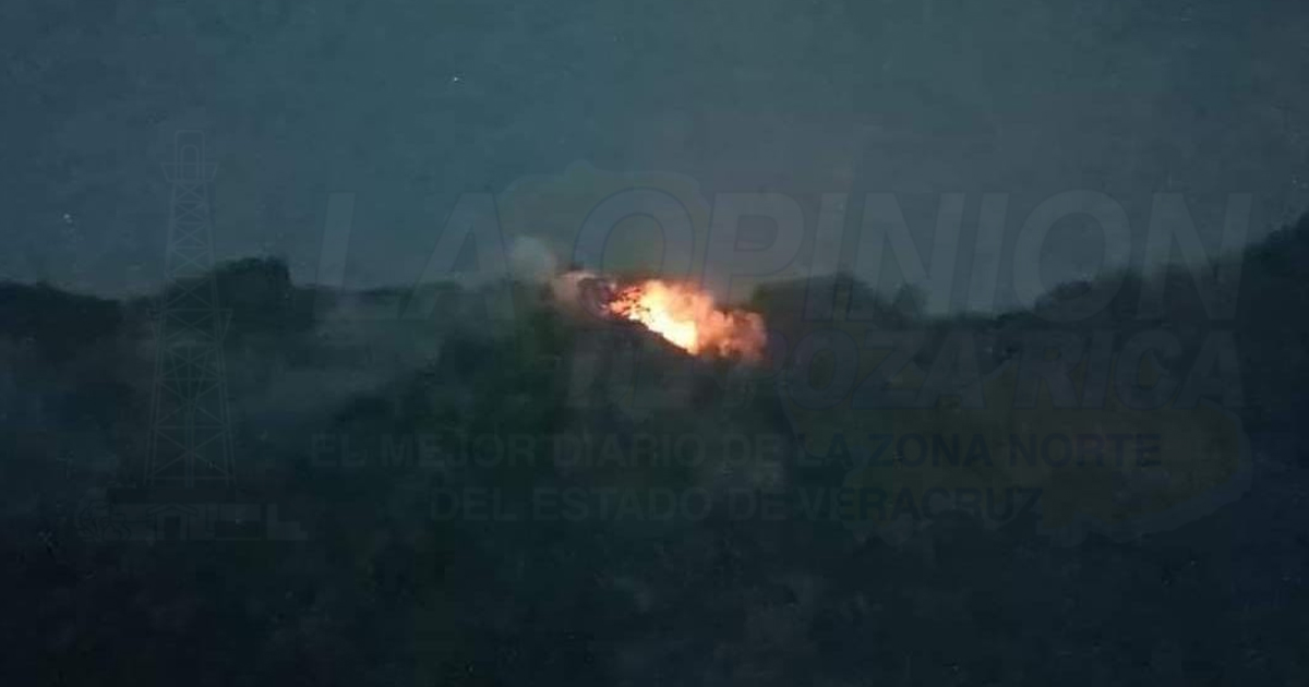 Incendio forestal en el cerro de Xaltepec