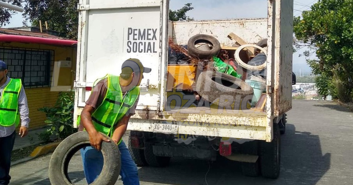 Inicia campaña de descacharrización en colonias de Coatzintla