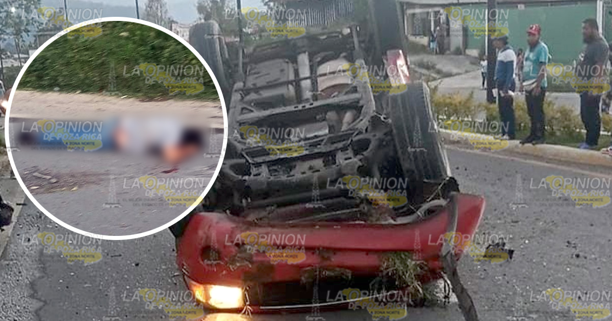 Lesionado al volcar sobre bulevar Benito Juárez
