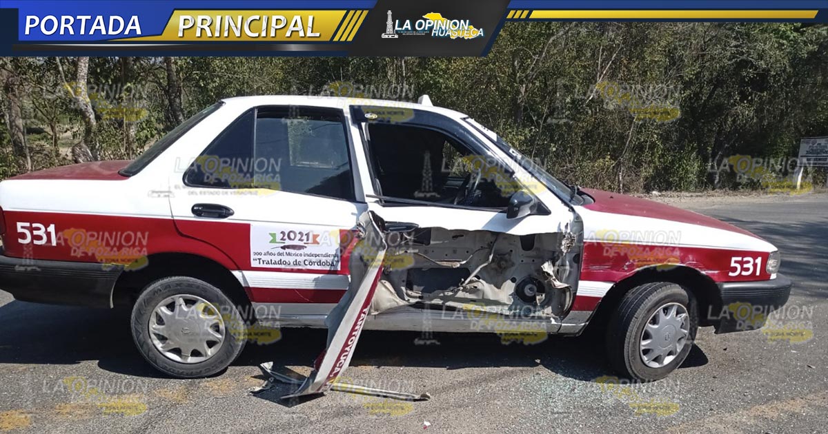 Pipa choca contra taxi