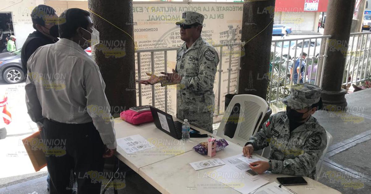 Reclutan personal para la Policía Militar