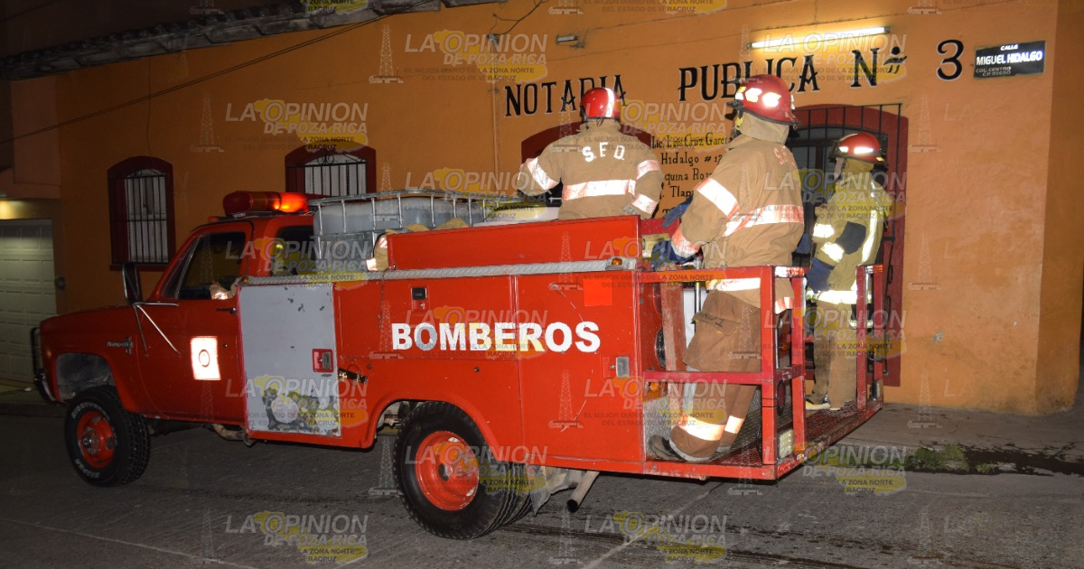 Reportaron incendio y resultó que estaban fumigando