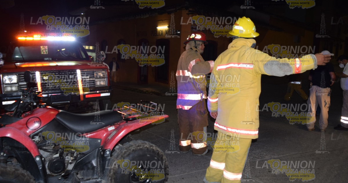 Reportaron incendio y resultó que estaban fumigando