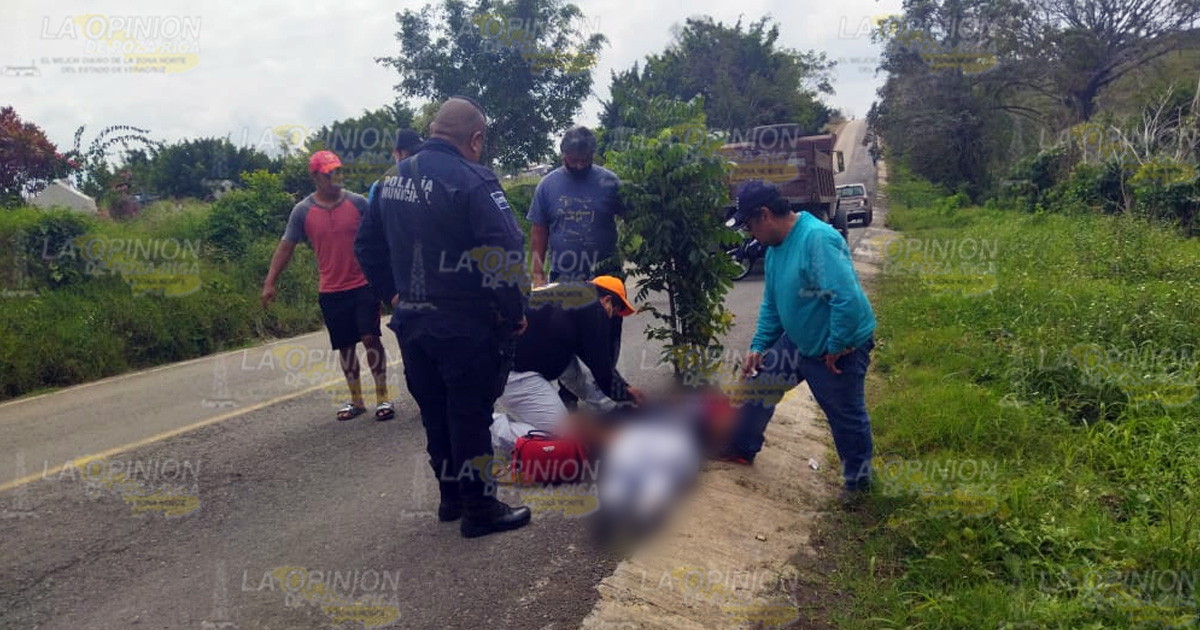 Se lesiona al caer de una bicicleta
