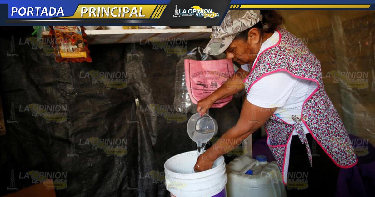 Suman 15 días sin agua en Tempoal