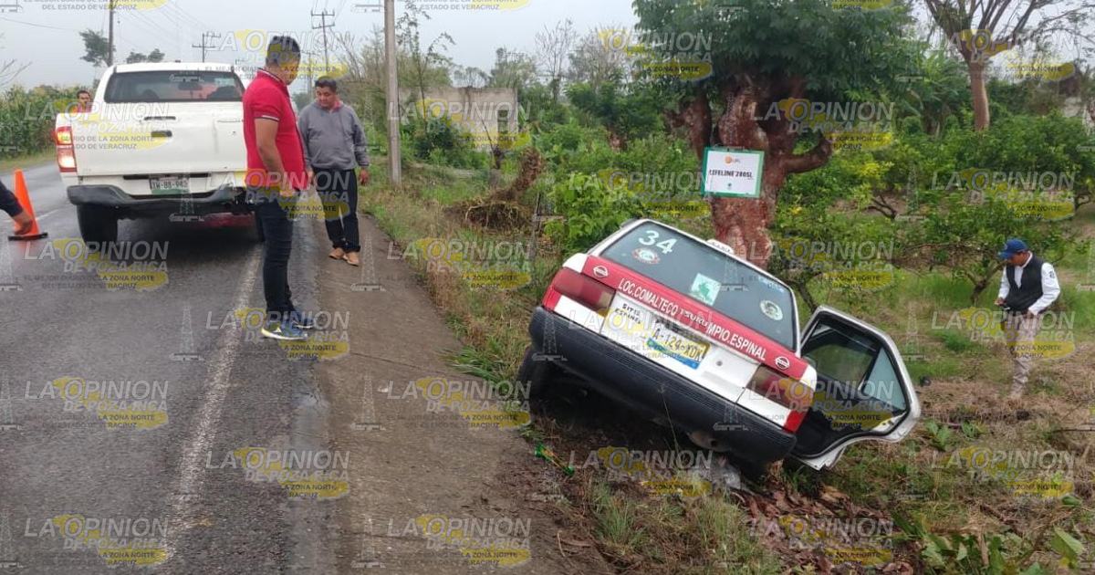 Taxis se estampa contra un árbol; dos mujeres heridas