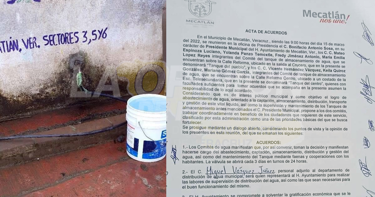 Vecinos acaparan el agua del pueblo