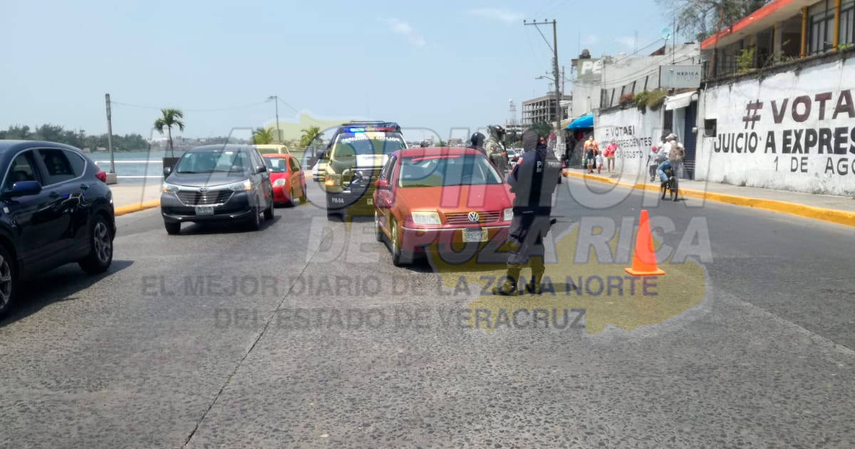 Abandona auto por enfermedad en Tuxpan | Video