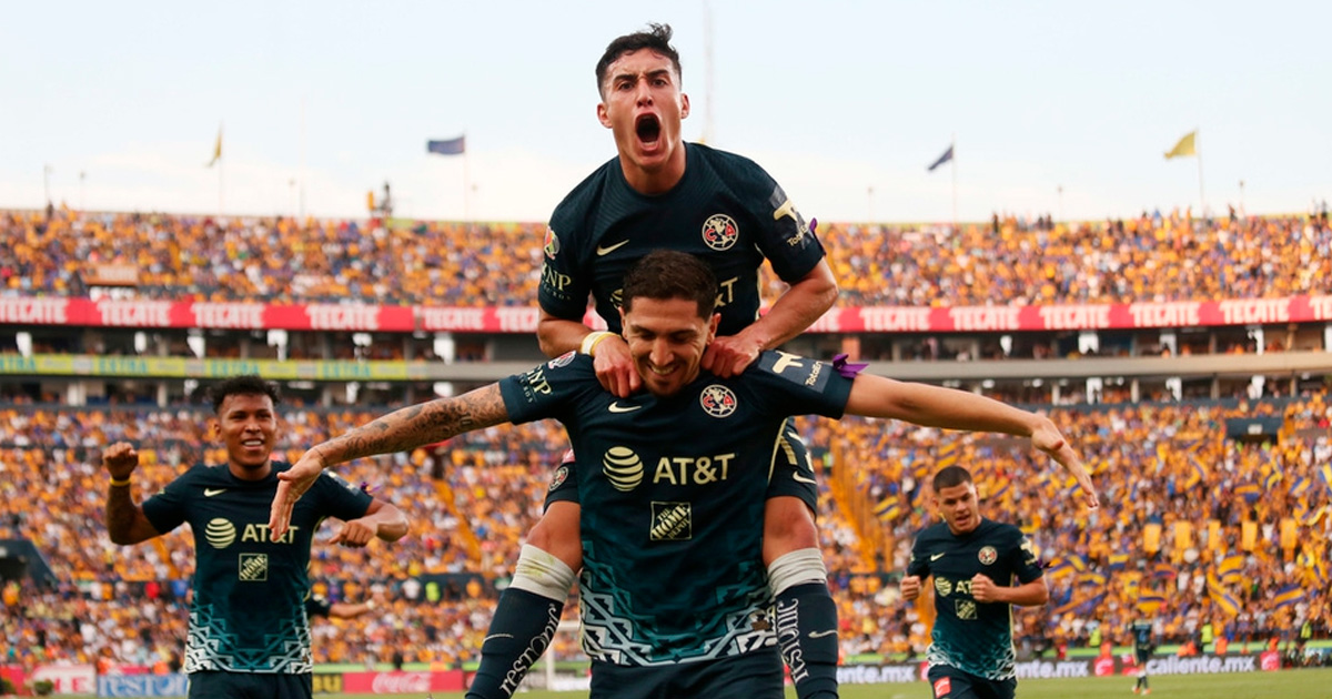 América vence a Tigres en el 'Volcán' y está en zona de Liguilla directa
