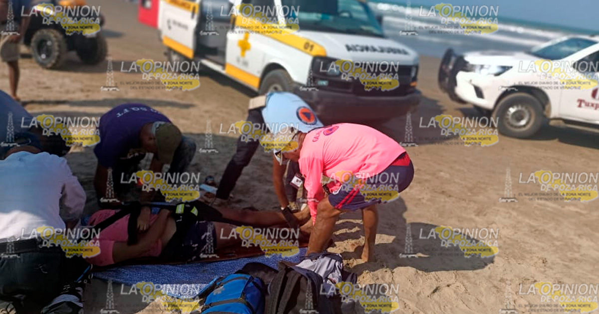Atropellado en la playa