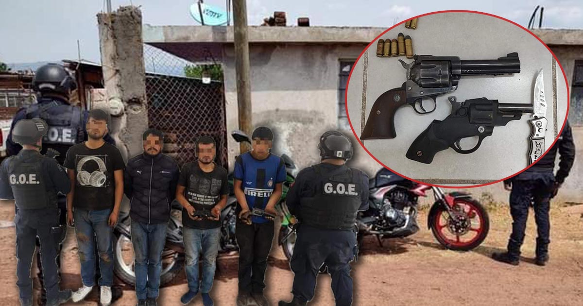 Capturan a banda dedicada a robo con violencia