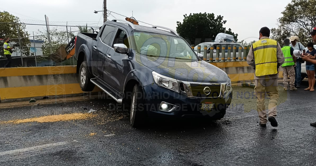 Choca con muro de contención