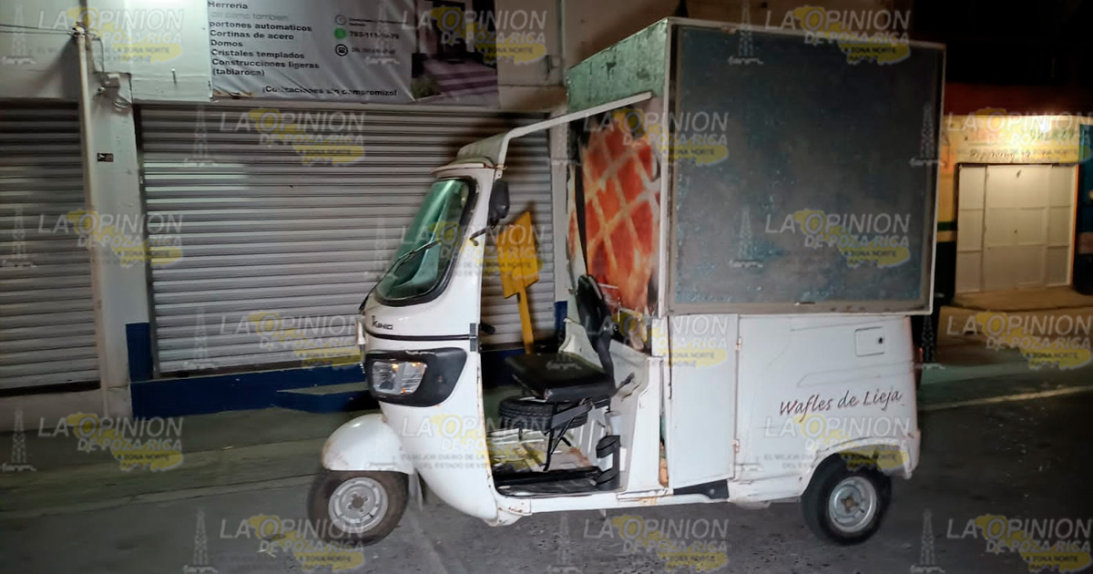 Comerciante herida en accidente