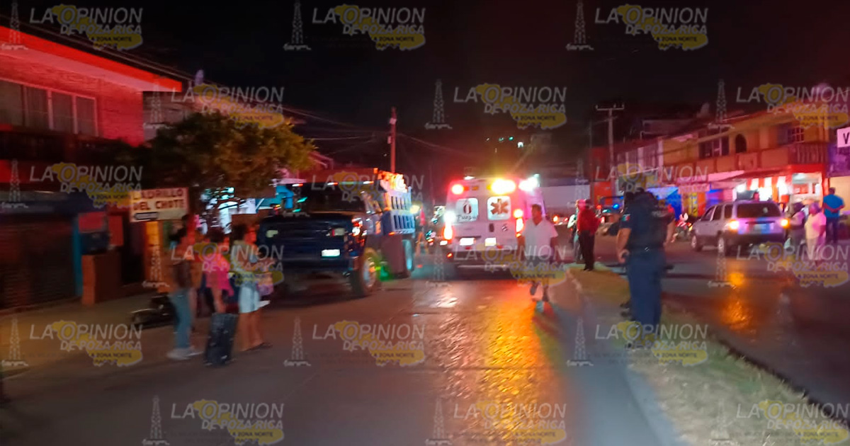 Comerciante herida en accidente