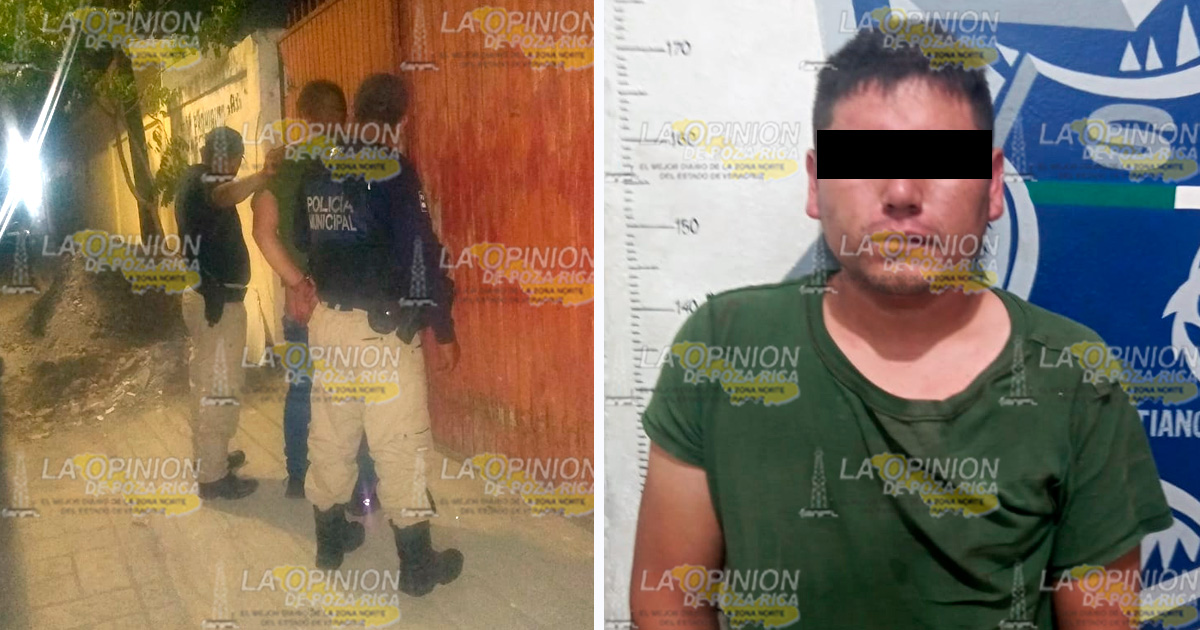 Detienen a hombre violento por agredir a su familia