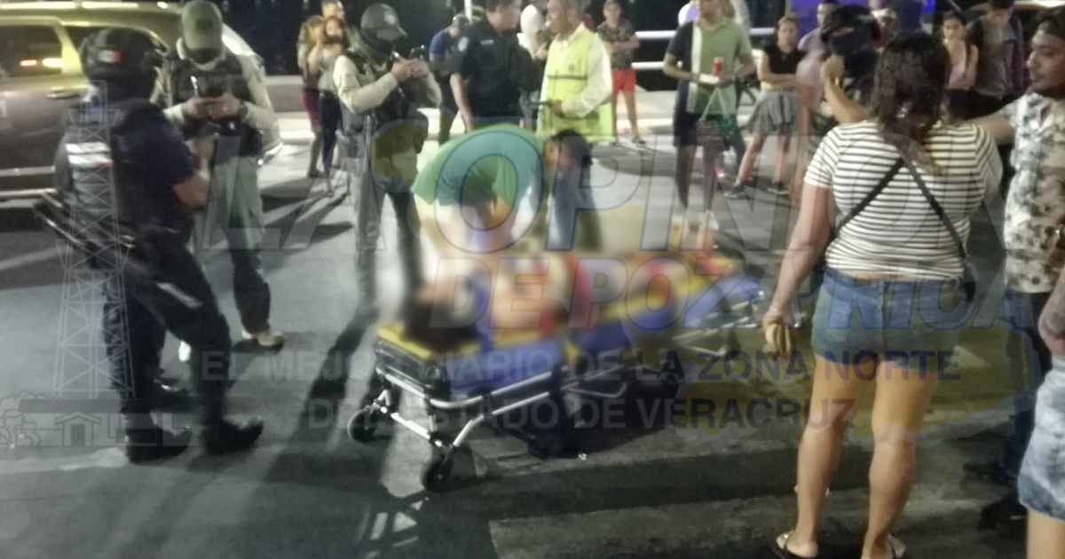Ebrio sujeto atropella a dos mujeres en Tuxpan
