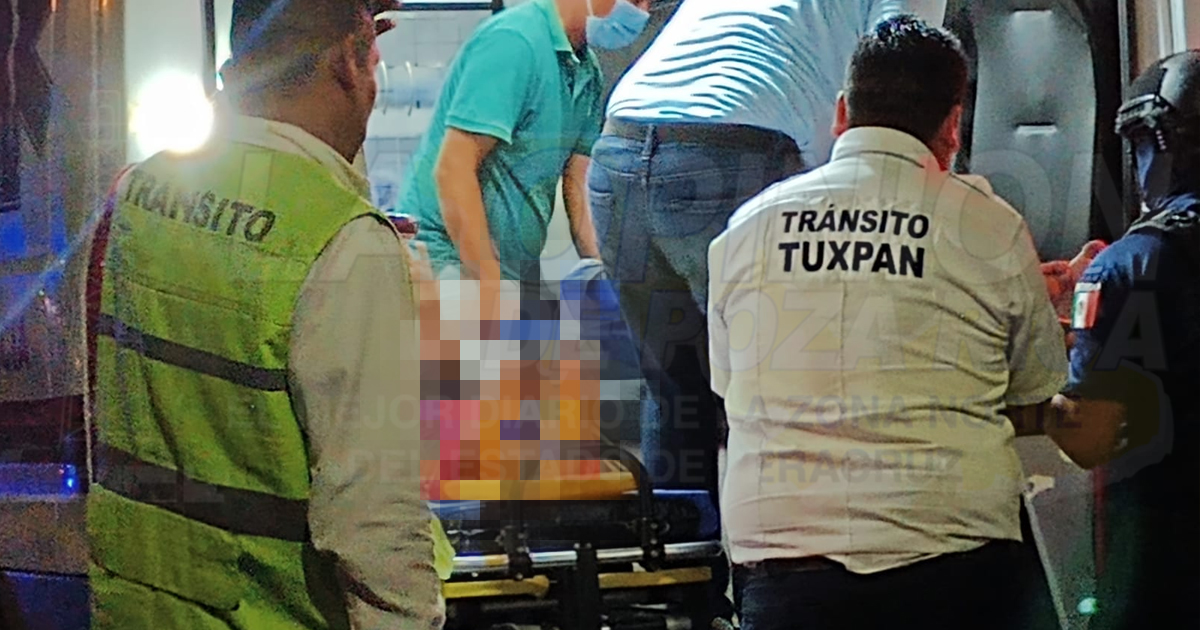 Ebrio sujeto atropella a dos mujeres en Tuxpan