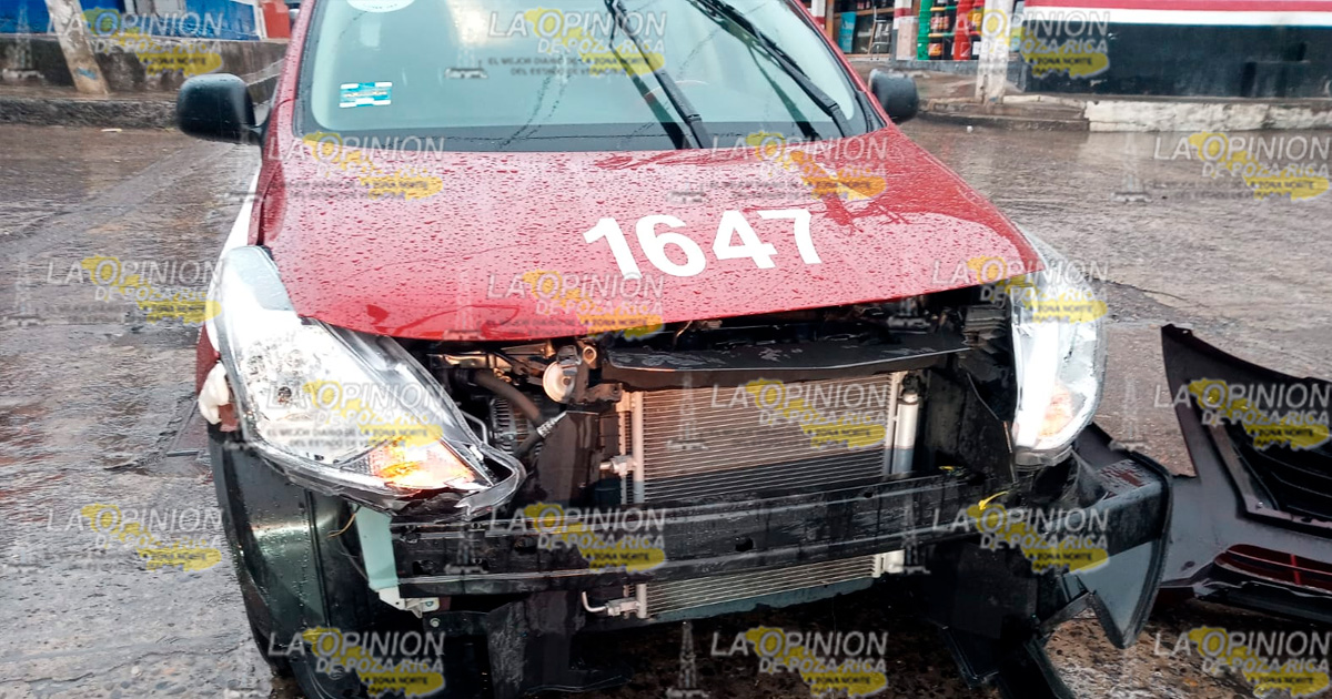 Embestido por un taxi