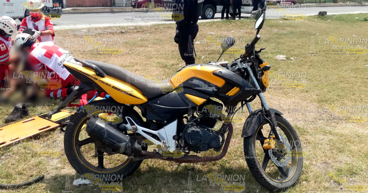 Heridos en choque de motocicletas