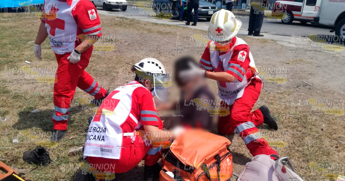 Heridos en choque de motocicletas