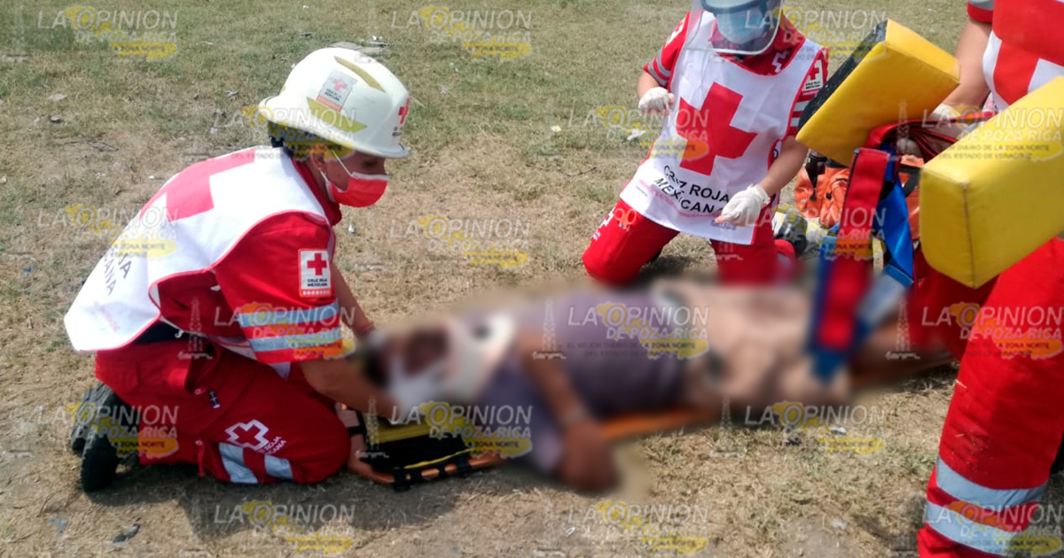 Heridos en choque de motocicletas