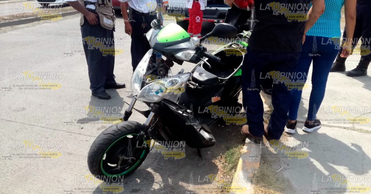 Heridos en choque de motocicletas