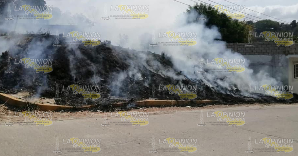 No dan tregua incendios en el municipio de Tihuatlán: PC