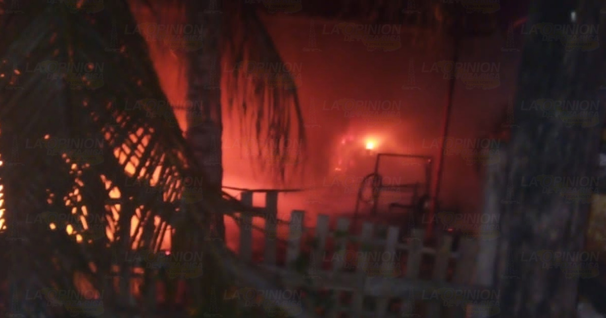 Dantesco incendio, en Tuxpan